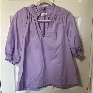 Avara Lilac Ruffle Neck Women's Top